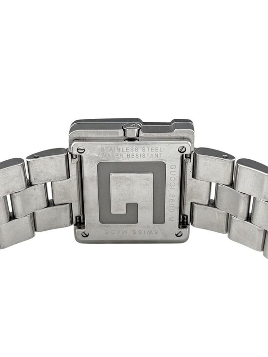 Gucci Square Watch SS Quartz Brown